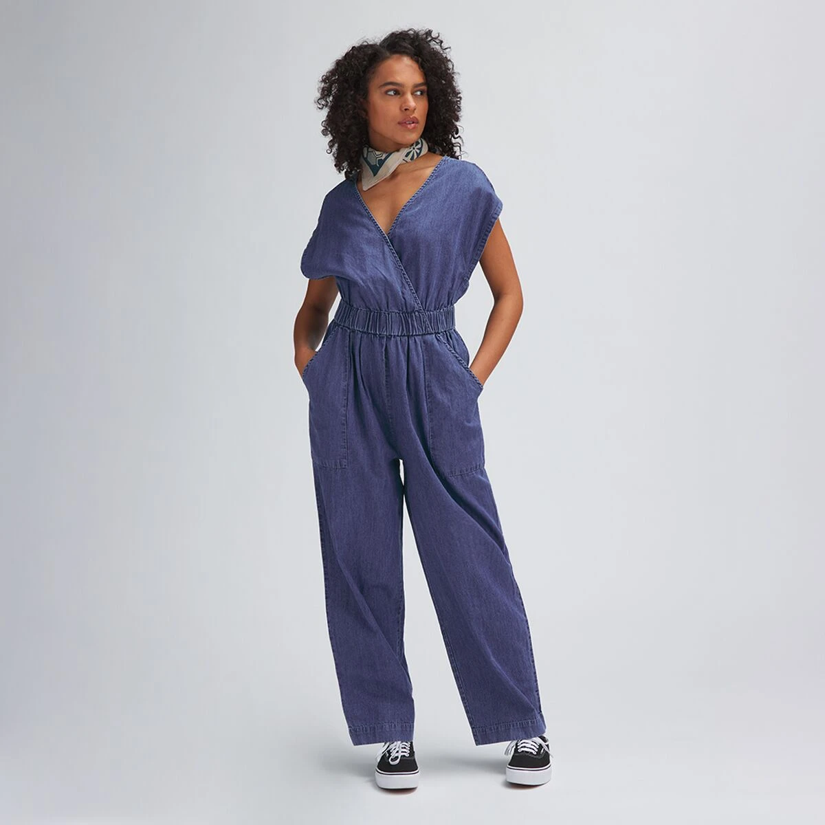 Sleeveless Denim Jumpsuit - Past Season - Women's 5 Sleeveless Denim Jumpsuit - Past Season - Women's - Image 3