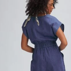 Sleeveless Denim Jumpsuit - Past Season - Women's 10 Sleeveless Denim Jumpsuit - Past Season - Women's -Chic Clothing Store AZU D3