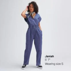 Sleeveless Denim Jumpsuit - Past Season - Women's 11 Sleeveless Denim Jumpsuit - Past Season - Women's -Chic Clothing Store AZU D5