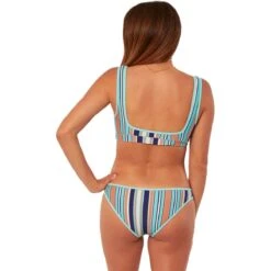 Stripe Palau Bralette Bikini Top - Women's -Chic Clothing Store BAJBLU D1