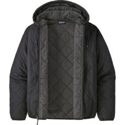 Patagonia Diamond Quilted Bomber Hooded Jacket - Men's -Chic Clothing Store BK D10 2