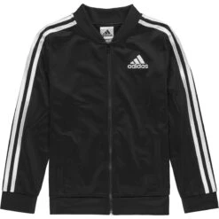 ADIDAS Replenish Tricot Bomber Jacket - Girls' 7 ADIDAS Replenish Tricot Bomber Jacket - Girls' -Chic Clothing Store BLAADI 3