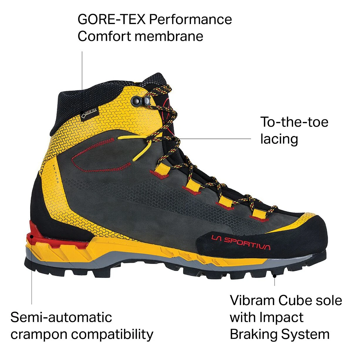 La Sportiva Trango Tech Leather GTX Mountaineering Boot 3 La Sportiva Trango Tech Leather GTX Mountaineering Boot