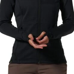 Mountain Hardwear Polartec Power Grid Full-Zip Hooded Jacket - Women's -Chic Clothing Store BLA D4 10