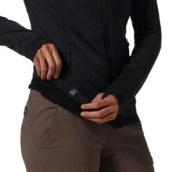 Mountain Hardwear Polartec Power Grid Full-Zip Hooded Jacket - Women's -Chic Clothing Store BLA D5 9
