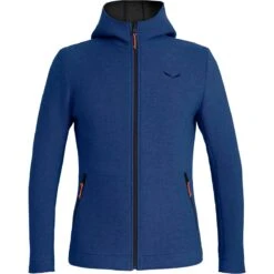 SALEWA Sarner 2L Wool Full-Zip Hoodie - Men's 11 SALEWA Sarner 2L Wool Full-Zip Hoodie - Men's -Chic Clothing Store BLUDEP091 D2