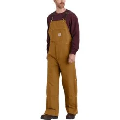 Carhartt Firm Duck Insulated Bib Overall - Men's -Chic Clothing Store CARBRO 1