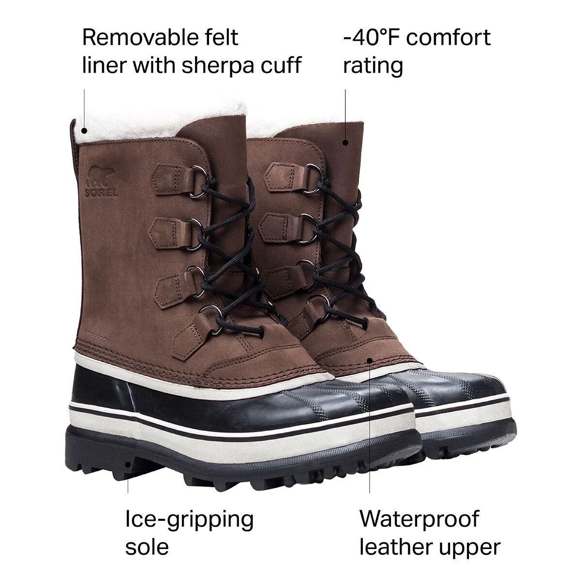 Sorel Caribou Boot - Men's 8 Sorel Caribou Boot - Men's - Image 6