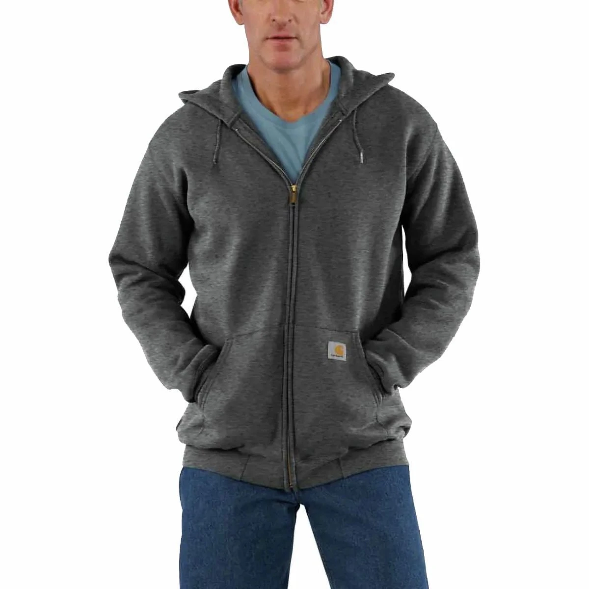 Carhartt Midweight Full-Zip Hooded Sweatshirt - Men's 6 Carhartt Midweight Full-Zip Hooded Sweatshirt - Men's - Image 4