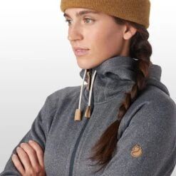 Fjallraven Ovik Fleece Hooded Jacket - Women's -Chic Clothing Store DARGRE D11