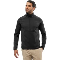 Salomon Essential Warm 1/2-Zip Mid Top - Men's 8 Salomon Essential Warm 1/2-Zip Mid Top - Men's -Chic Clothing Store DEEBLA