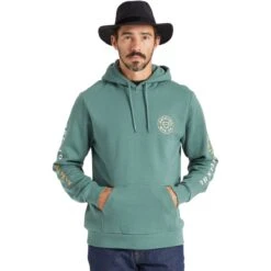 Brixton Crest Hoodie - Men's -Chic Clothing Store DEFOBRGOWH