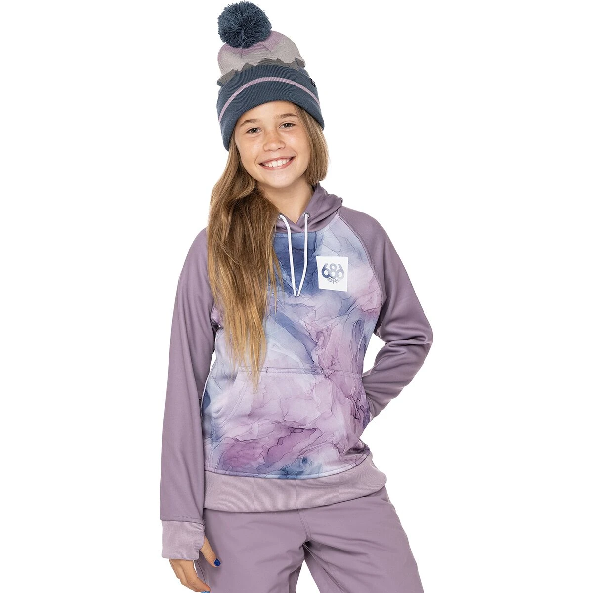 686 Bonded Fleece Pullover Hoodie - Girls' 4 686 Bonded Fleece Pullover Hoodie - Girls' - Image 2