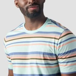 Stoic Short-Sleeve Striped T-Shirt - Men's 11 Stoic Short-Sleeve Striped T-Shirt - Men's -Chic Clothing Store EGGBLUSTR D2