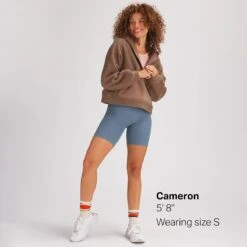 GOAT Fleece 1/2-Zip Pullover Hoodie - Women's -Chic Clothing Store FOS D4