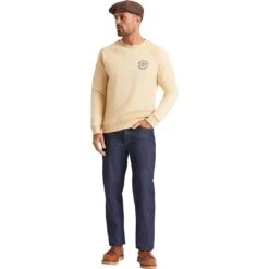 Brixton Oath V Crew Sweatshirt - Men's -Chic Clothing Store GRA D2 3
