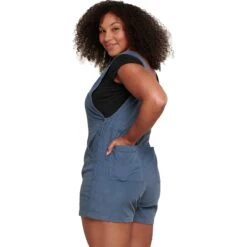 Scouter Cord Shorterall - Women's -Chic Clothing Store HIGTID D2