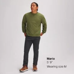 Quilted Crew Sweatshirt - Men's -Chic Clothing Store JUN D4