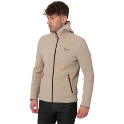 SALEWA Sarner 2L Wool Full-Zip Hoodie - Men's 10 SALEWA Sarner 2L Wool Full-Zip Hoodie - Men's -Chic Clothing Store LIBUCO09