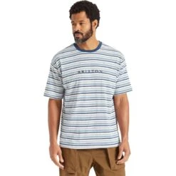 Brixton Hilt Boxy Alpha Line Short-Sleeve Knit T-Shirt - Men's -Chic Clothing Store MOOCBEJOBL