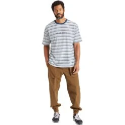 Brixton Hilt Boxy Alpha Line Short-Sleeve Knit T-Shirt - Men's -Chic Clothing Store MOOCBEJOBL D3