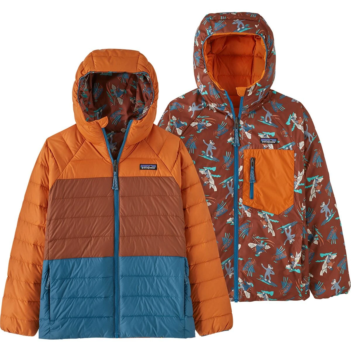Patagonia Reversible Down Sweater Hoodie - Kids' 5 Patagonia Reversible Down Sweater Hoodie - Kids' - Image 3