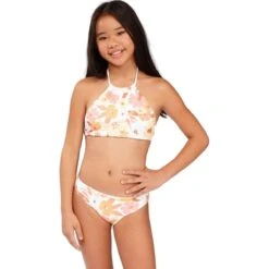 Billabong Walk In The Sun Rev High Neck Bikini - Girls' -Chic Clothing Store MUL 6