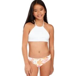 Billabong Walk In The Sun Rev High Neck Bikini - Girls' -Chic Clothing Store MUL D3 1