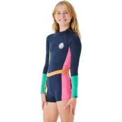 Rip Curl Day Break Long-Sleeve One Piece Swimsuit - Girls' 7 Rip Curl Day Break Long-Sleeve One Piece Swimsuit - Girls' -Chic Clothing Store NAV D2 4