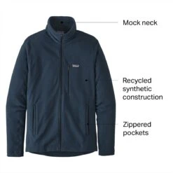 Patagonia Micro D Fleece Jacket - Men's -Chic Clothing Store NEWNAV D3 1