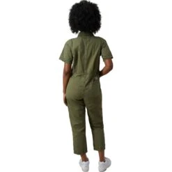 Alpha Industries Patch Pocket Coverall - Women's 18 Alpha Industries Patch Pocket Coverall - Women's -Chic Clothing Store OG107GRE D1