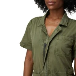 Alpha Industries Patch Pocket Coverall - Women's 14 Alpha Industries Patch Pocket Coverall - Women's -Chic Clothing Store OG107GRE D4