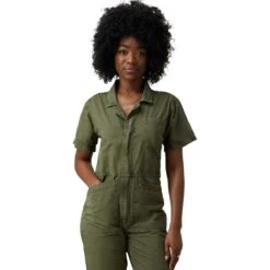 Alpha Industries Patch Pocket Coverall - Women's 19 Alpha Industries Patch Pocket Coverall - Women's -Chic Clothing Store OG107GRE D7