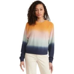 Marine Layer Dip Dye Vintage Terry Sweatshirt - Women's -Chic Clothing Store OMBDIPDYE