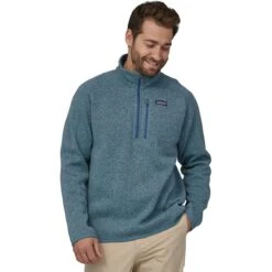 Patagonia Better Sweater 1/4-Zip Fleece Jacket - Men's -Chic Clothing Store PIGBLU