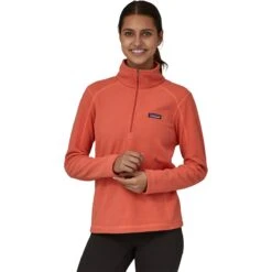 Patagonia Micro D 1/4-Zip Fleece Pullover - Women's -Chic Clothing Store QUACORA