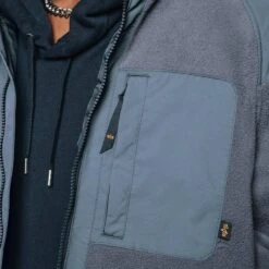 Alpha Industries Mixed Media Fleece Full-Zip Hoodie - Men's 14 Alpha Industries Mixed Media Fleece Full-Zip Hoodie - Men's -Chic Clothing Store SLABLU D3