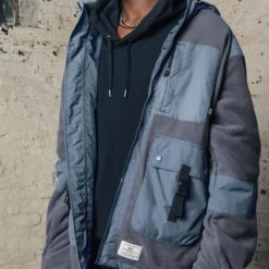 Alpha Industries Mixed Media Fleece Full-Zip Hoodie - Men's 16 Alpha Industries Mixed Media Fleece Full-Zip Hoodie - Men's -Chic Clothing Store SLABLU D6