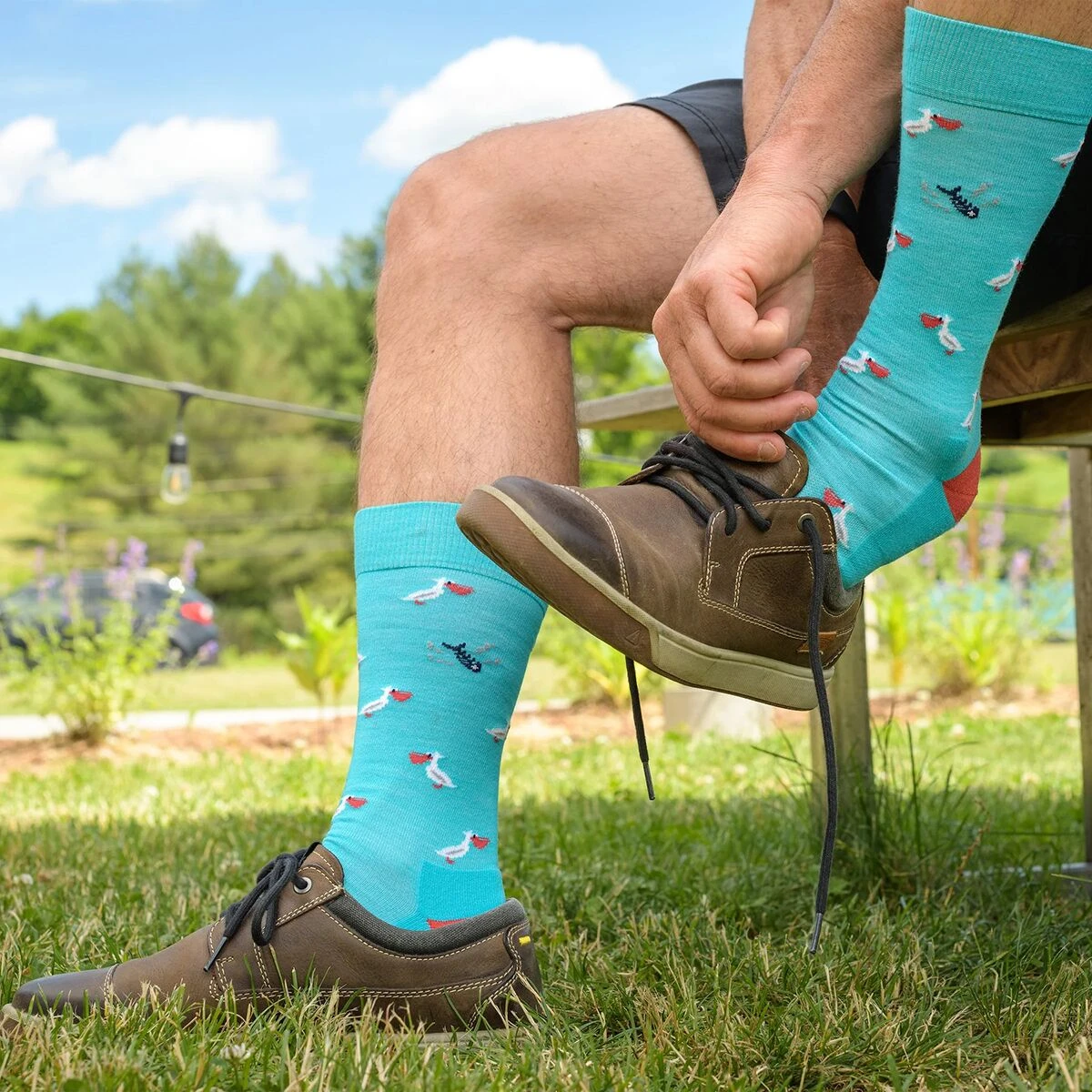 Darn Tough Pelican Crew Lightweight + Cushion Sock 4 Darn Tough Pelican Crew Lightweight + Cushion Sock - Image 2