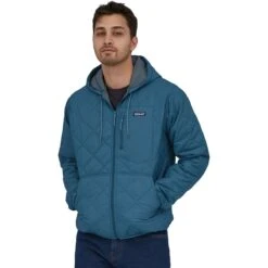 Patagonia Diamond Quilted Bomber Hooded Jacket - Men's -Chic Clothing Store WAVBLU 2